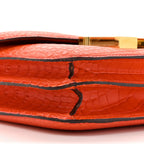 Matte Alligator Constance 18 Rouge Indien
