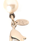 Crystal Pearl CC Short Necklace Gold