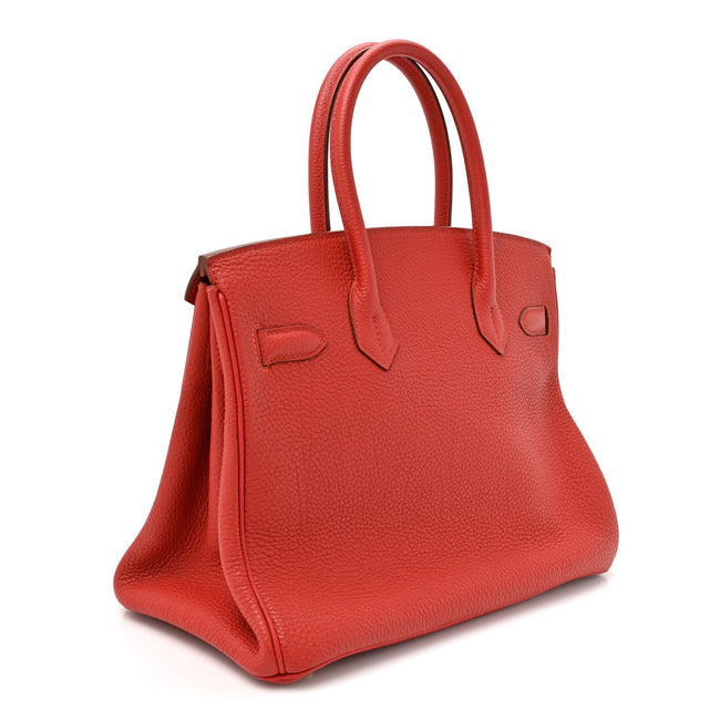 Togo Horseshoe Birkin 30 Rouge Pivoine Rose Lipstick Main Image