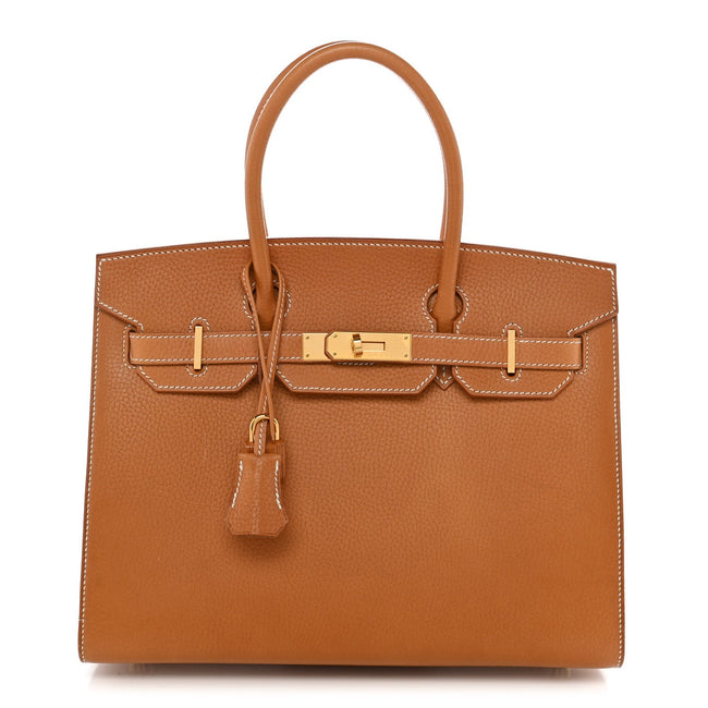 Vache Naturelle Grainee Birkin Sellier 30 Natural Sable Hover Image