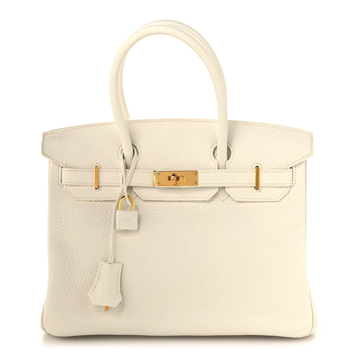 Taurillon Clemence Birkin 30 White