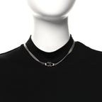 Metal Chain CC Choker Silver