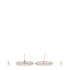 Ruthenium Crystal CC Round Earrings
