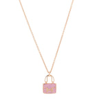 18K Rose Gold Pink Sapphire Constance Amulettes Pendant Necklace