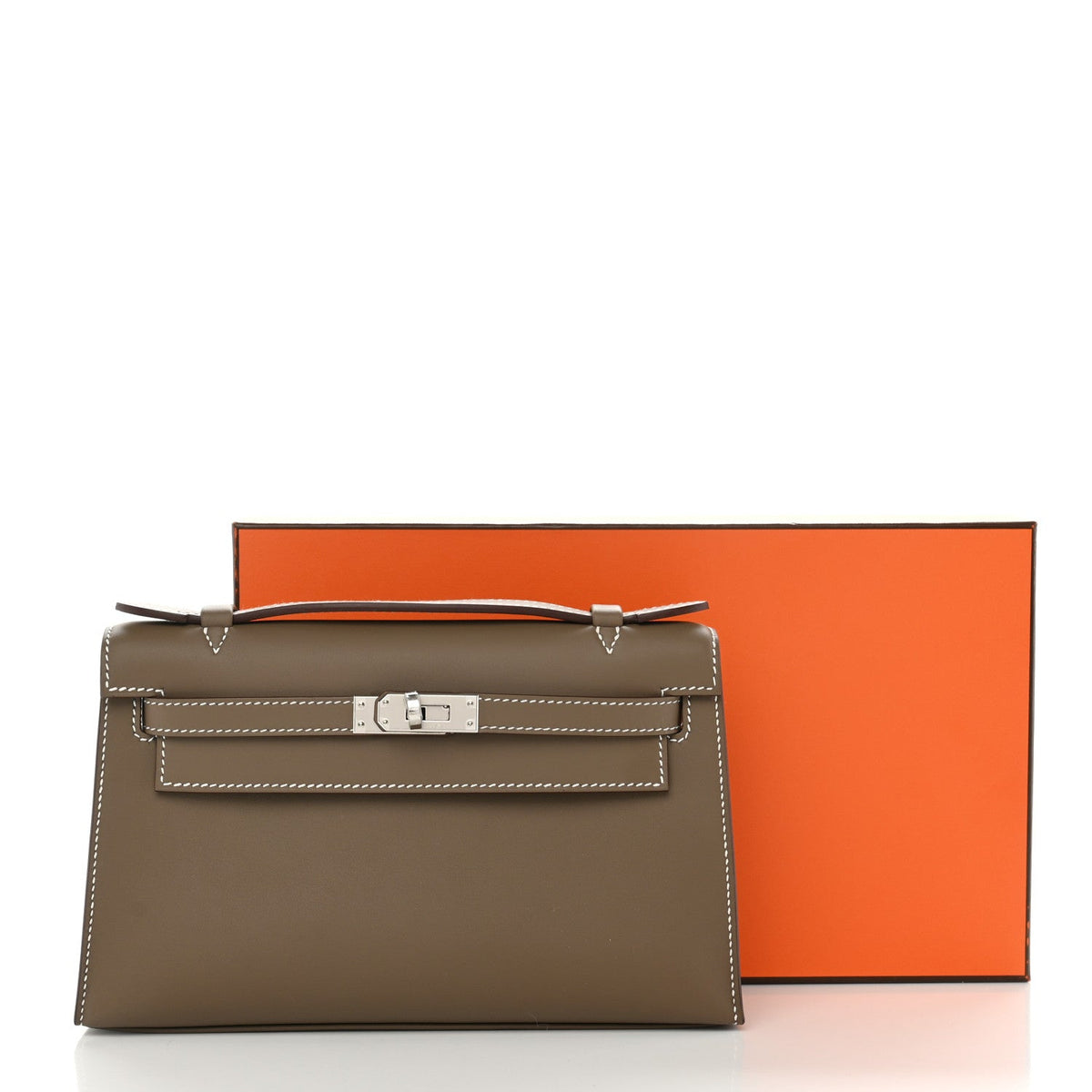Swift Kelly Pochette Clutch Etoupe