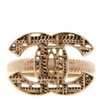 Tweed Effect CC Ring 53 6.25 Gold