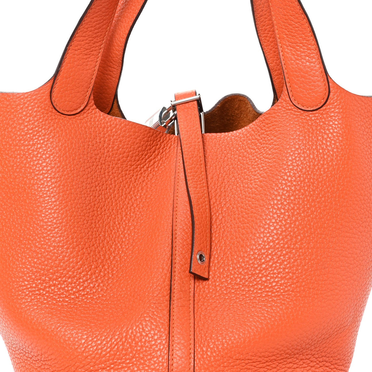 Taurillon Clemence Picotin Lock 22 MM Orange