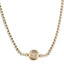 Crystal CC Chain Short Necklace Gold