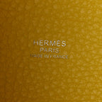 Taurillon Clemence Casaque Picotin Lock 18 PM Lime Sesame