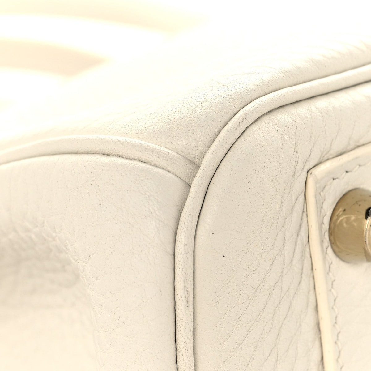 Taurillon Clemence Birkin 30 White