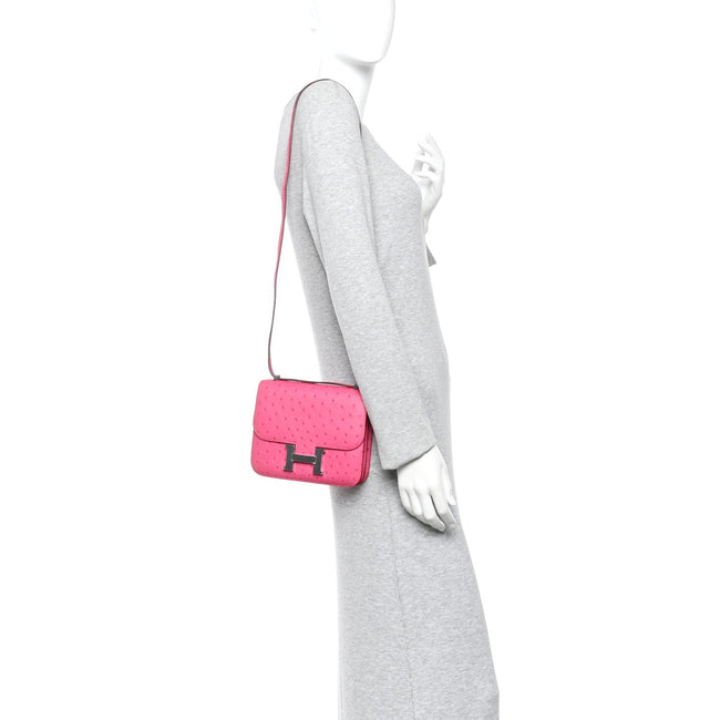 Ostrich Constance 18 Rose Tyrien Main Image