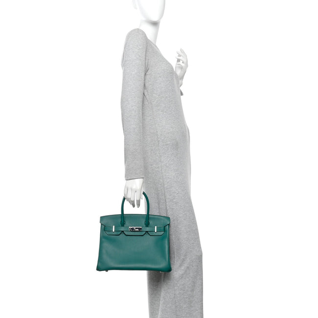 Epsom Birkin 30 Malachite Main Image