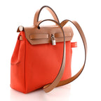 Vache Hunter Toile Herbag Zip 31 PM Capucine Fauve
