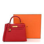 Epsom Kelly Sellier 28 Rouge Casaque