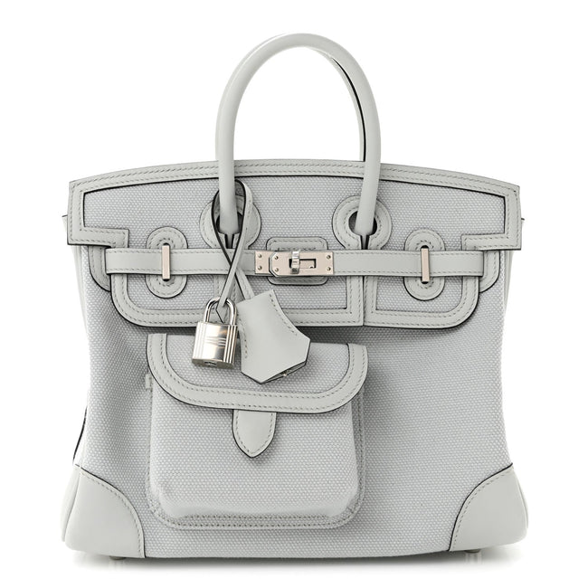 Toile Goeland Swift Cargo Birkin 25 Gris Platine Hover Image