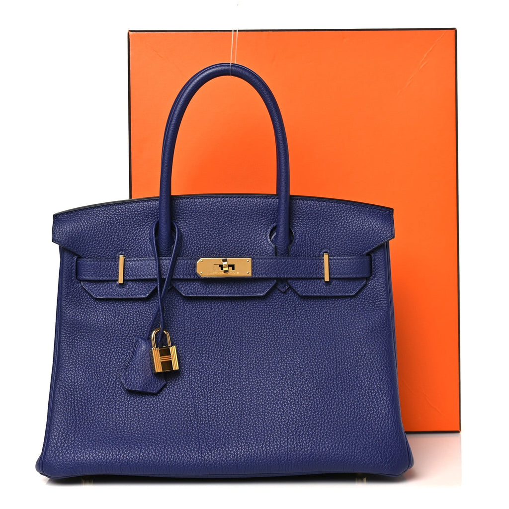 Togo Birkin 30 Bleu Encre