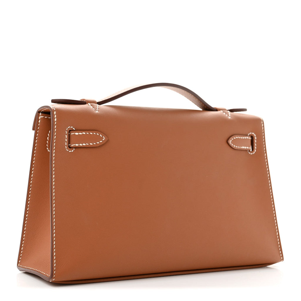 Swift Kelly Pochette Clutch Gold