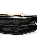 Matte Alligator Mini Sac Roulis Black