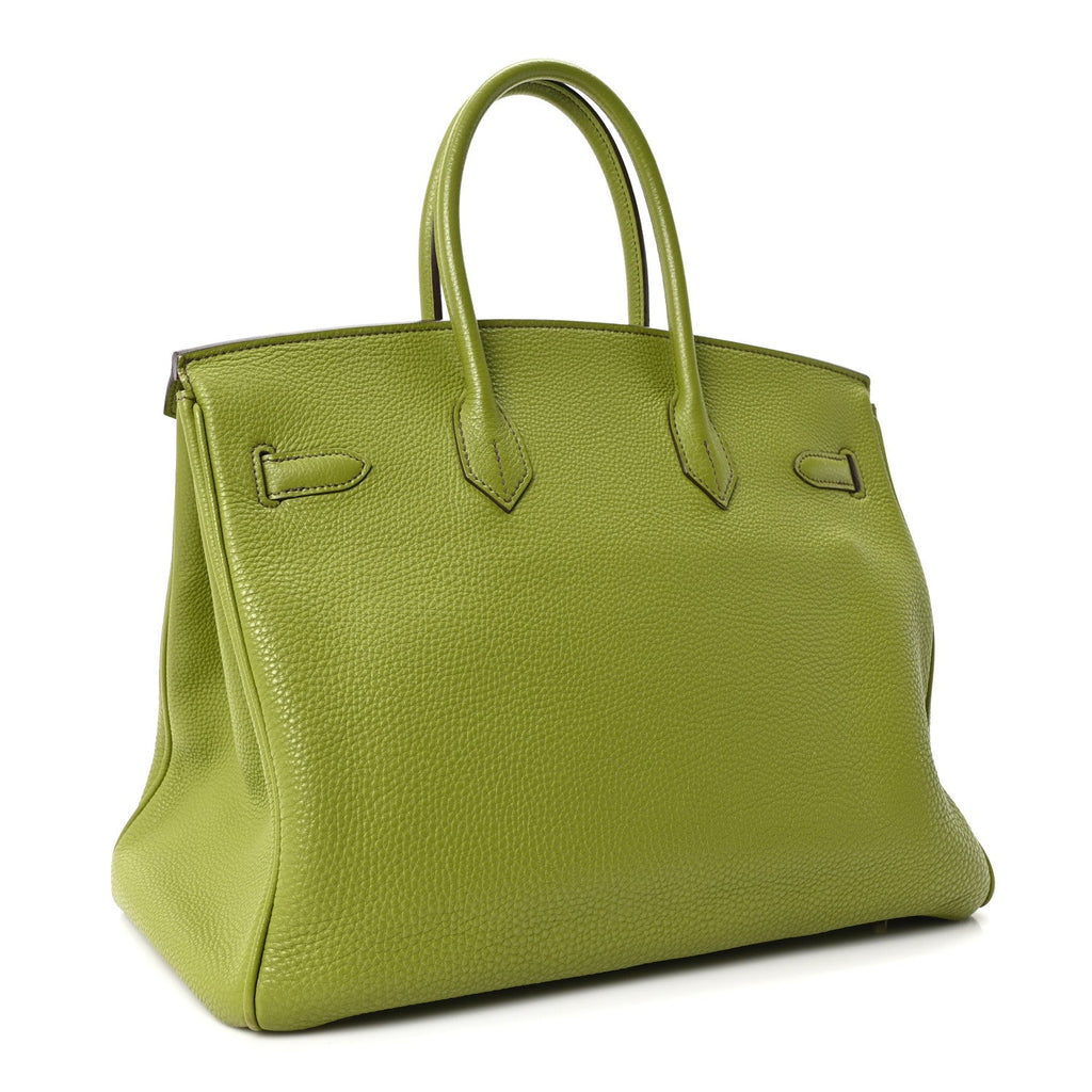 Togo Birkin 35 Vert Anis