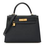 Epsom Kelly Sellier 28 Bleu Indigo