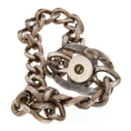 Metal CC Turnlock Bracelet Silver
