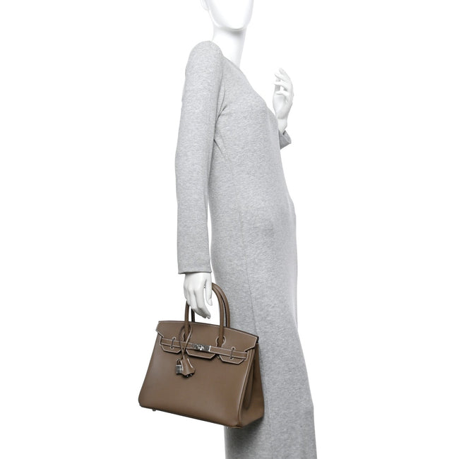 Epsom Birkin 30 Etoupe Main Image