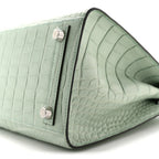Matte Alligator Birkin Sellier 25 Vert D'eau