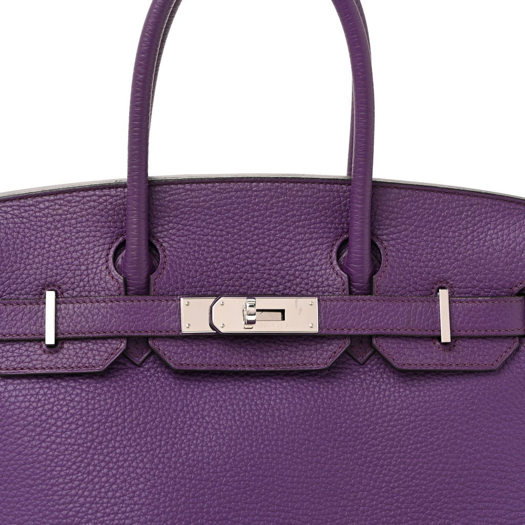 Taurillon Clemence Birkin 30 Ultraviolet
