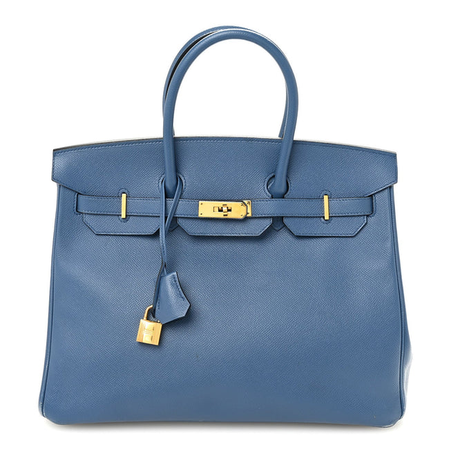 Epsom Birkin 35 Bleu Agate Hover Image