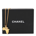 Crystal Pearl CC Africa Pendant Necklace Gold White
