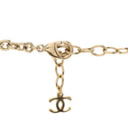 Resin Pearl Metal CC Camellia Multi Strand Long Necklace Gold Pink Multicolor