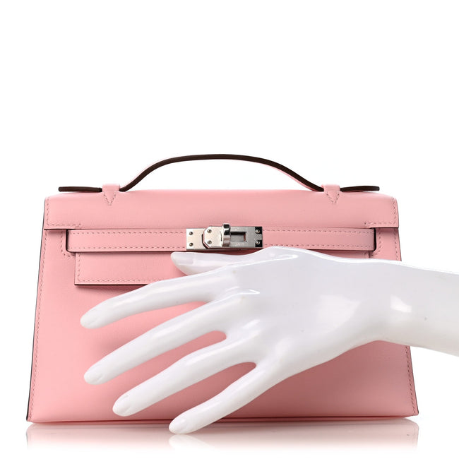 Swift Kelly Pochette Clutch Rose Sakura Main Image