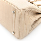 Matte Niloticus Crocodile Birkin 30 Parchemin