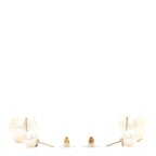 Pearl CC Chain Drop Earrings Gold