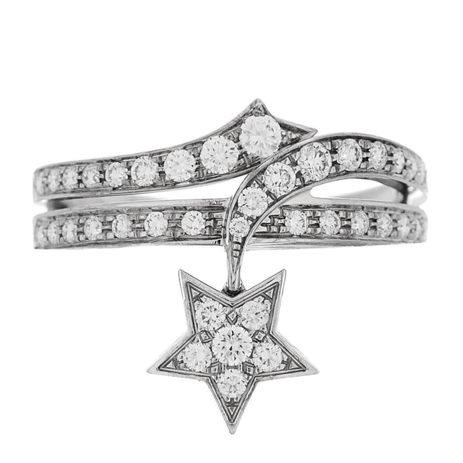 18K White Gold Diamond Étolie Filante Ring 55 7.25 Hover Image