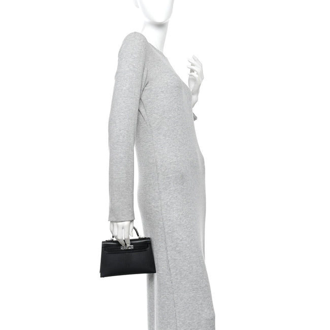 Chevre Chamkila Lizard Mini Kelly Sellier Touch 20 Black Ombre Main Image