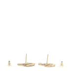 Crystal Timeless CC Earrings Light Gold