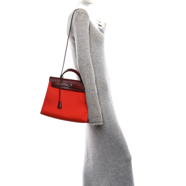 Vache Hunter Toile Herbag Zip 31 Capucine Rouge H Main Image