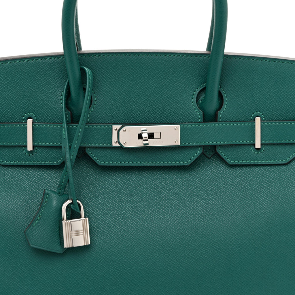 Epsom Birkin 30 Malachite