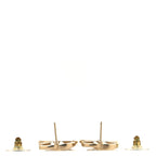Crystal CC Medallion Drop Earrings Gold