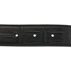 Matte Porosus Crocodile Monochrome 24mm Mini Constance H Belt 105 42 Black