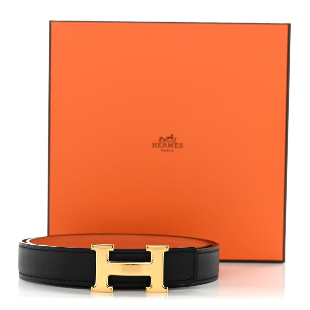 Swift Epsom 24mm Constance H Belt 85 34 Black Orange