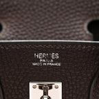 Togo Birkin 25 Chocolate