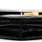 Matte Alligator Constance 18 Black