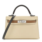 Epsom Tri-Color Mini Kelly Sellier 20 Craie Biscuit Gris Meyer