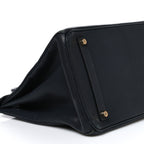 Chevre De Coromandel Birkin 35 Black
