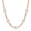 Crystal Chain CC Link Choker Gold Silver