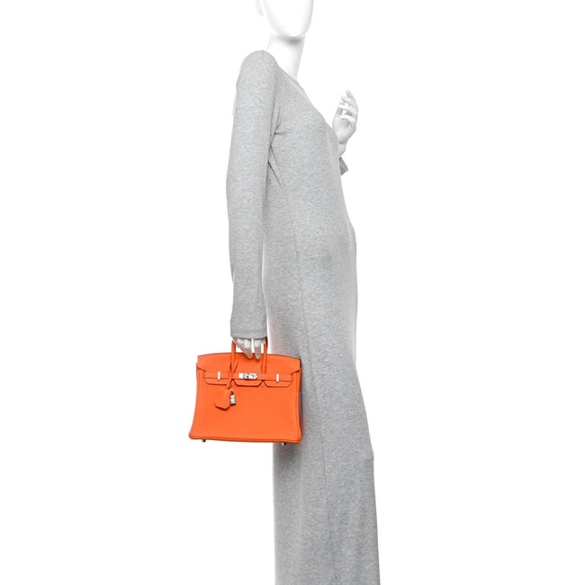 Togo Birkin 25 Orange Minium Main Image