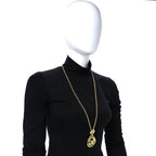 CC Pendant Necklace Gold