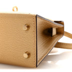 Metallic Chevre Chamkilight Mini Kelly Sellier 20 Dore